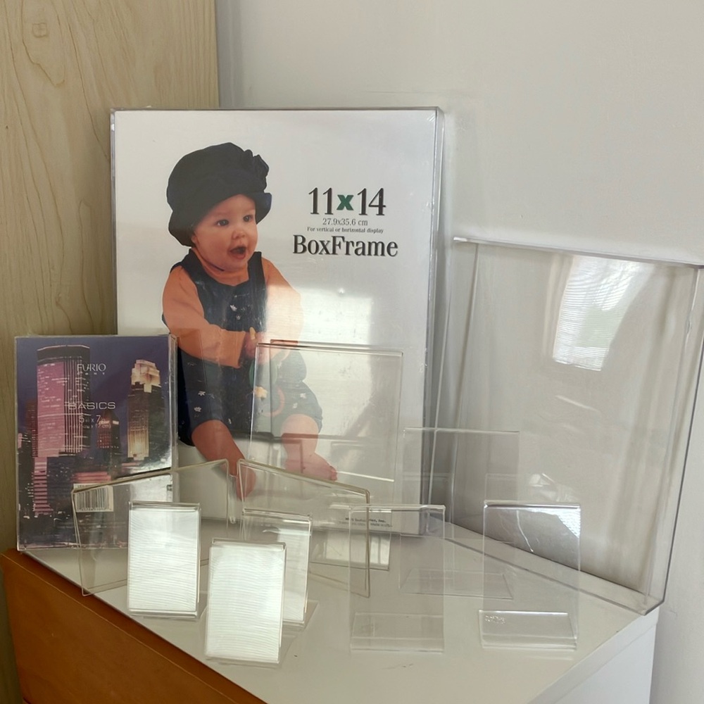 Clear Acrylic Box Frames & Standing Frsmes